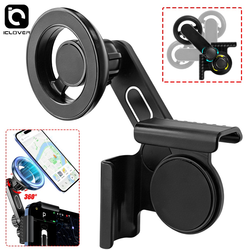 Magnetic Phone Holder Car Display Screen Mount 360° Adjustable Stand for Tesla