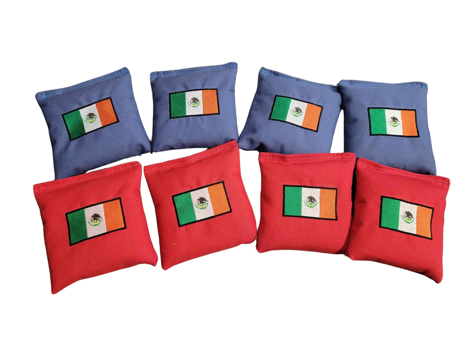 Mexican Flag Cornhole Bean Bags whole corn Cornhole Bean bag toss duck canvas