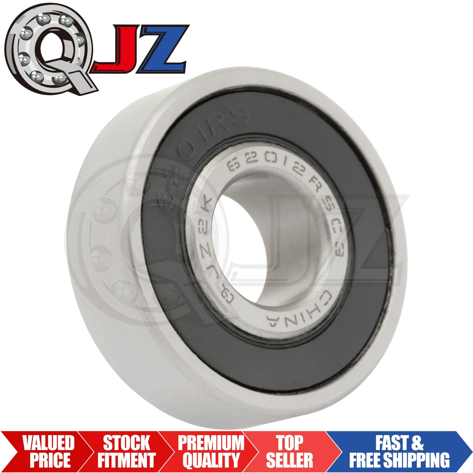 [Qty.1] New S6201-2RS-1/2 Stainless Radial Ball Bearing [1/2in x 32mm x 10mm]