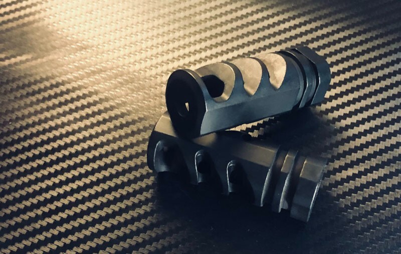 1/2x28 Aggressive Muzzle Brake For 223-556-22LR - Recoil Reduction