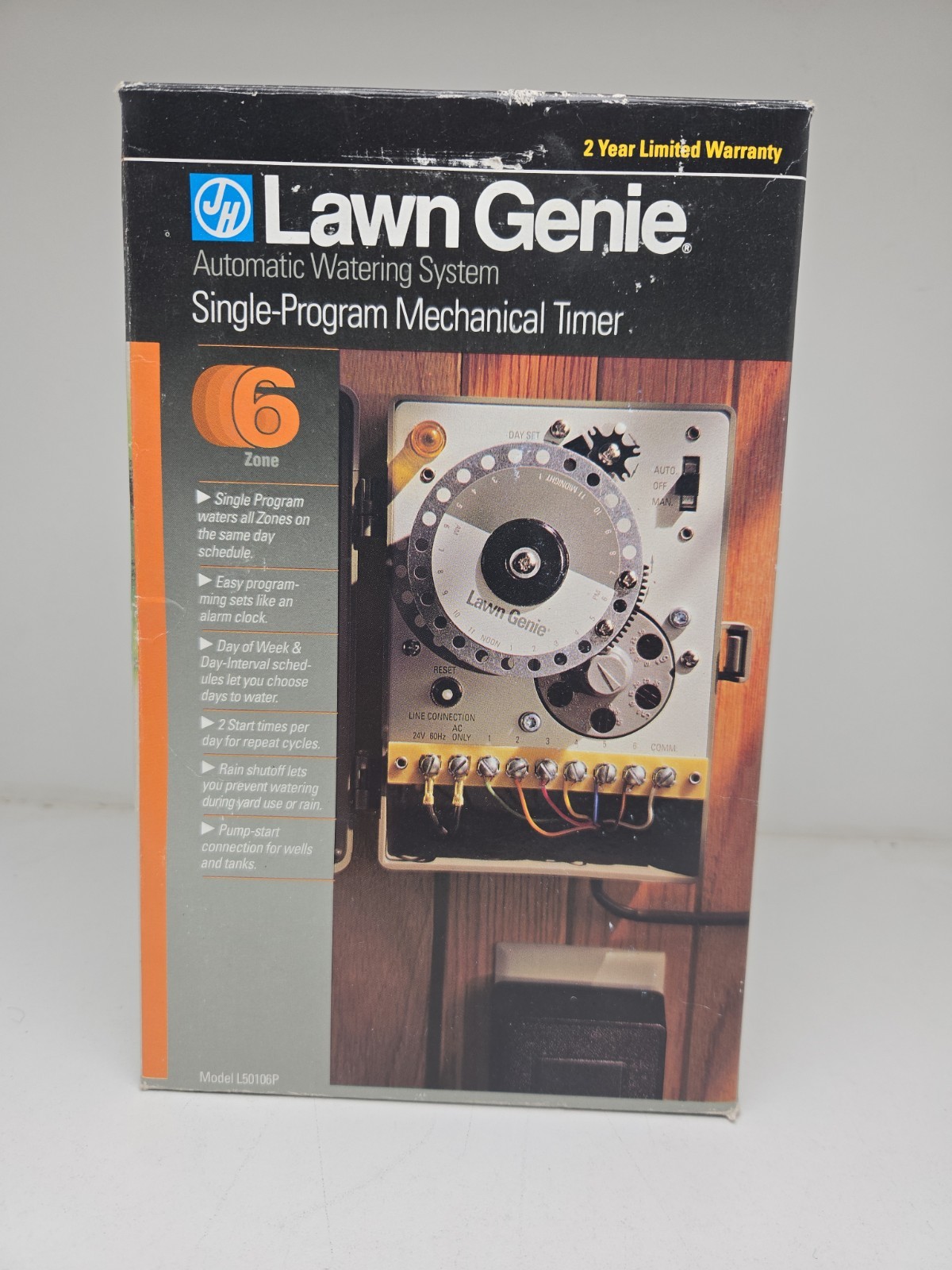 Lawn Genie Single Program 6 Zone Mechanical Sprinkler Timer L50106P