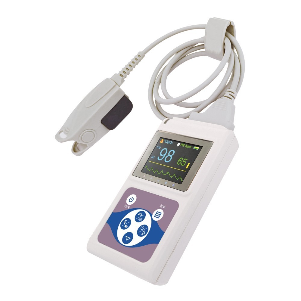 Handheld Pulse Oximeter Recorder 24hour SpO2 Heart Rate Monitor PC software USB