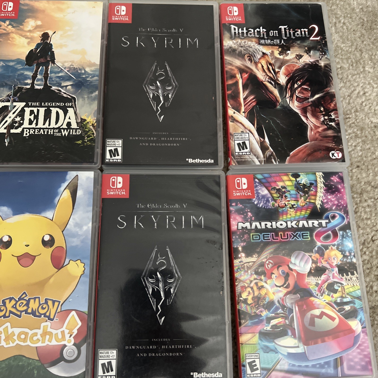 Nintendo Switch Authentic Replacement Cases CASE ONLY NO GAME