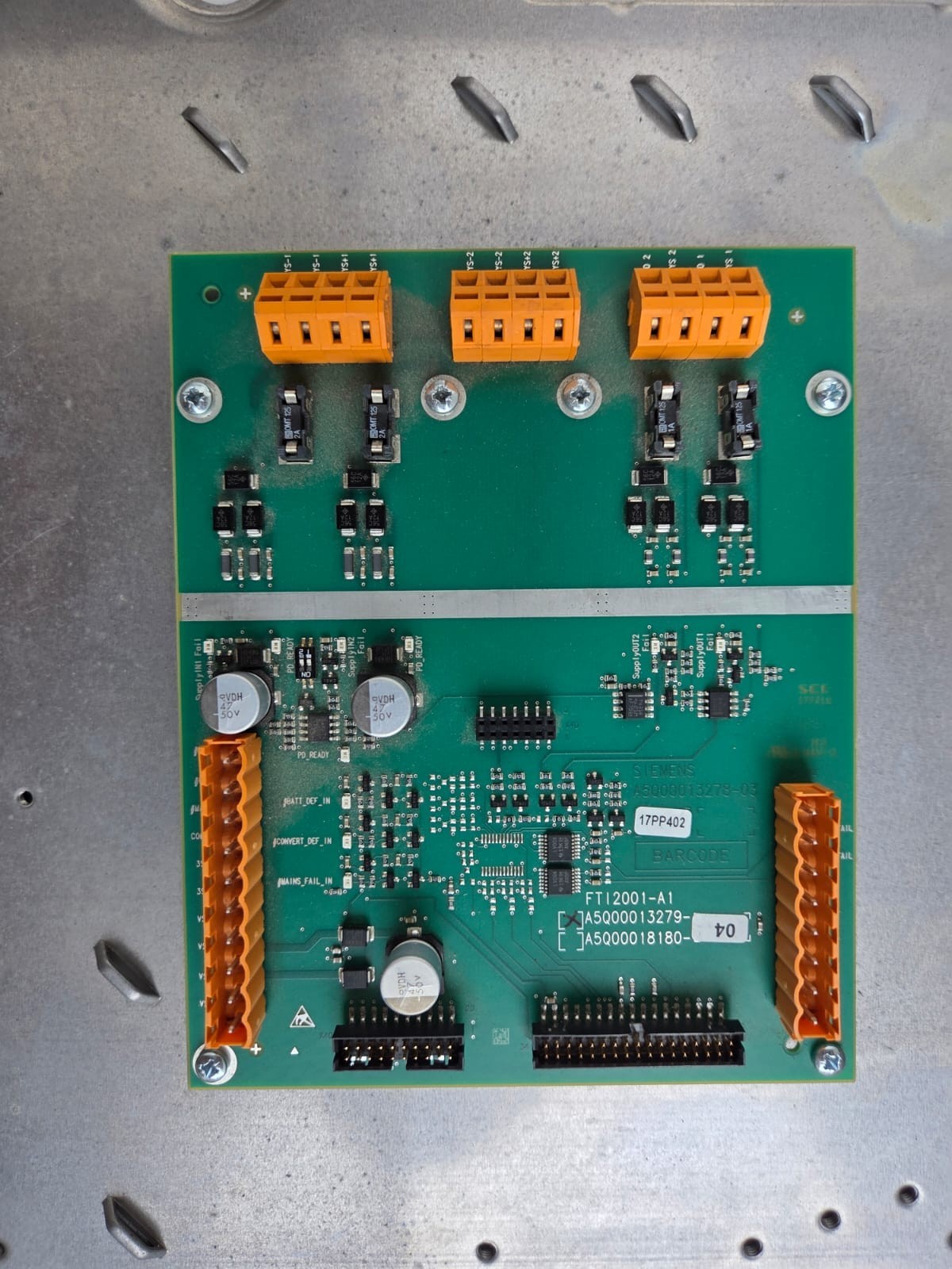 Siemens FT724-ZZ Cerberus Fire Terminal Board S54400-C31-A2 Network ControlPanel