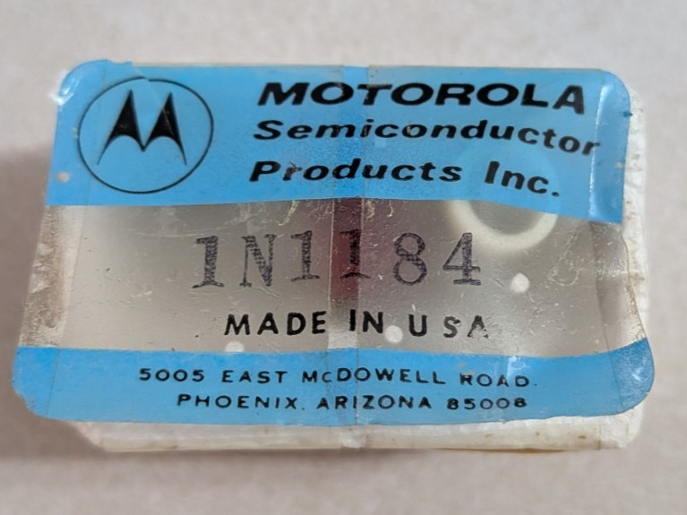 Vintage Genuine Motorola 1N1184 Rectifier NEW Open Box