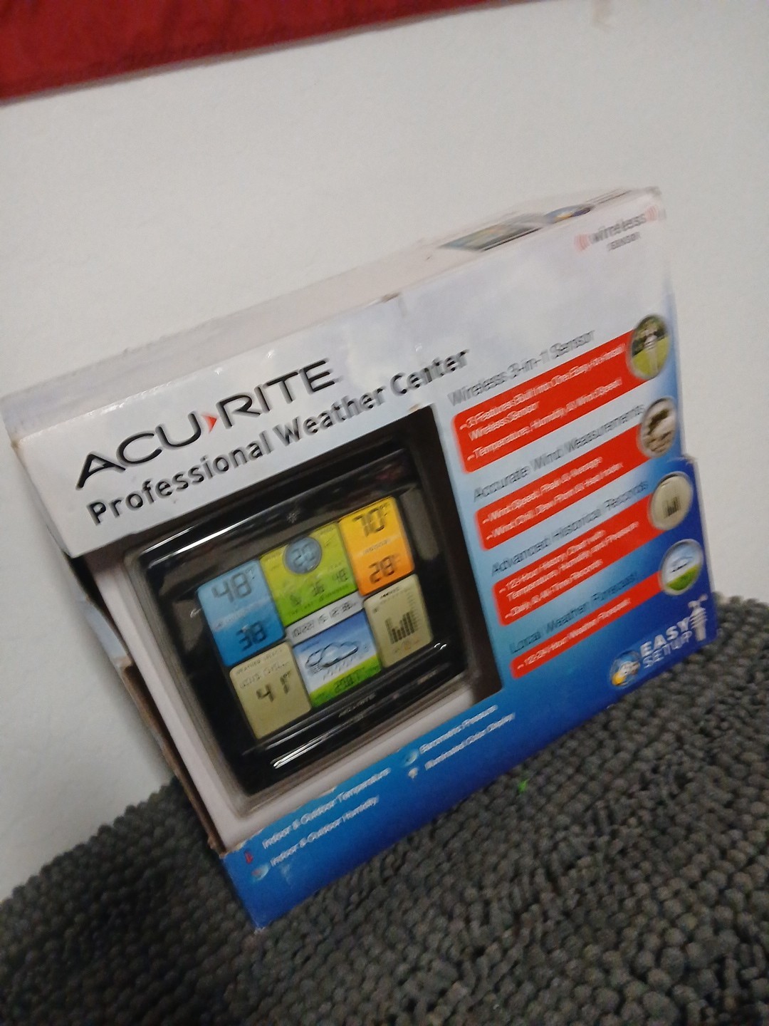 NEW Acurite Professional Weather Center Wireless 3-in-1 Sensor Easy Mount