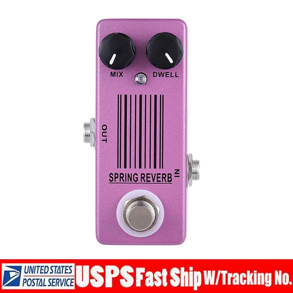 MOSKY MP-51 Spring Reverb Guitar Bass Effect Pedal True Bypass Low Noise USA