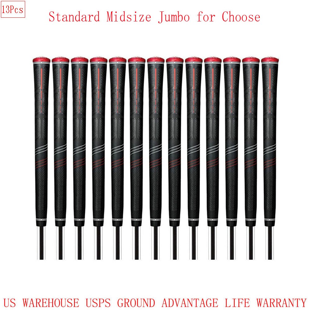 13PCs Golf Grip Golf Club Grips Best Golf Grip Tacky Feel Standard Midsize Jumbo
