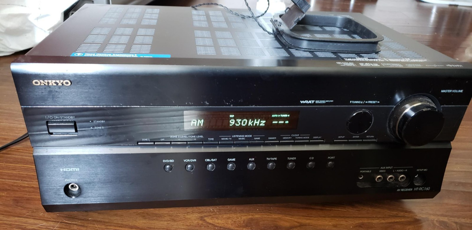 Onkyo HT-RC160 7.2 Channel A/V Receiver Home Theater - Tested