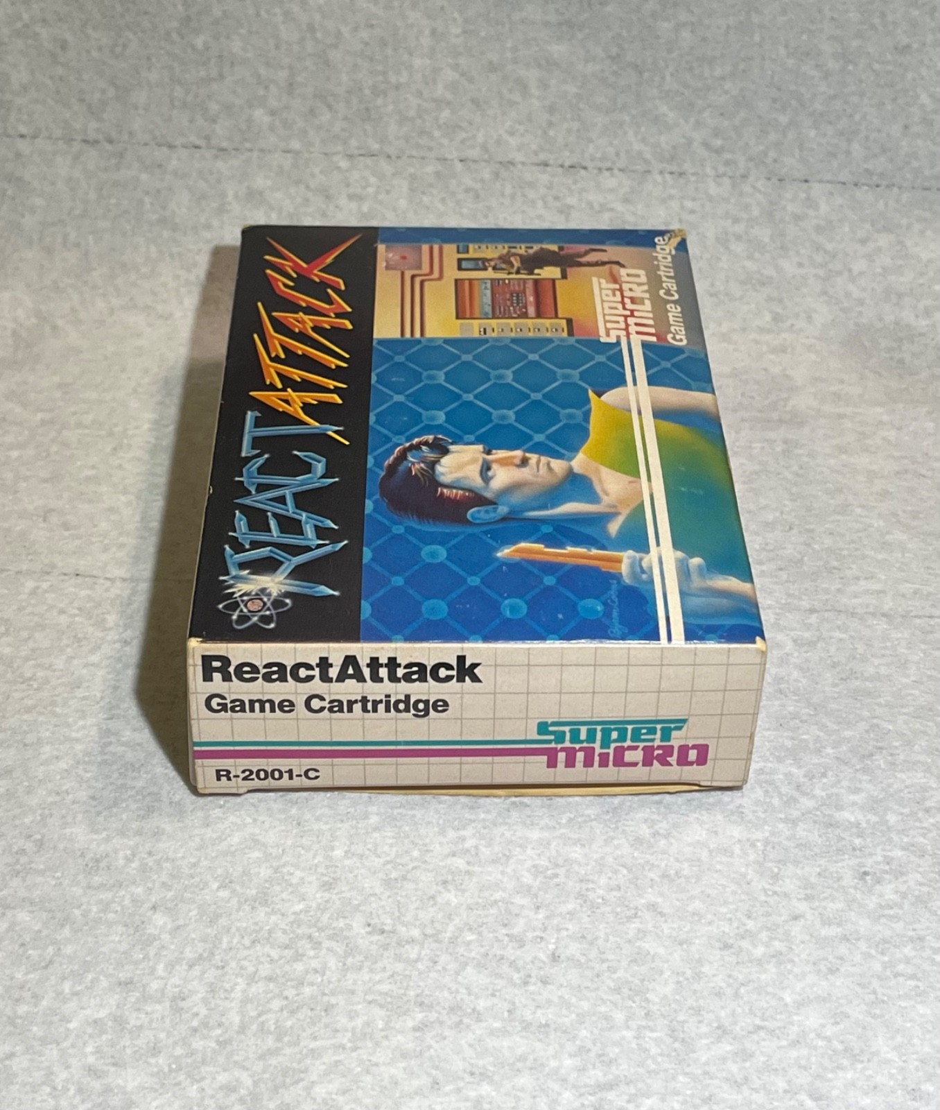 HTF 1983 Palmtex React Attack Home Computer Software Super Micro Cartridge Game