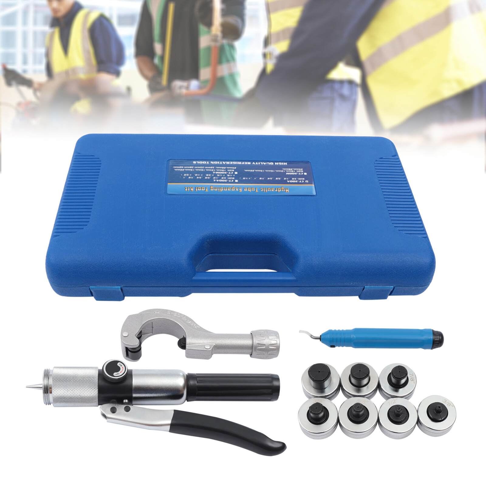 HVAC Hydraulic Swaging Tool Kit For Copper Tubing Expanding Copper Tube Expander
