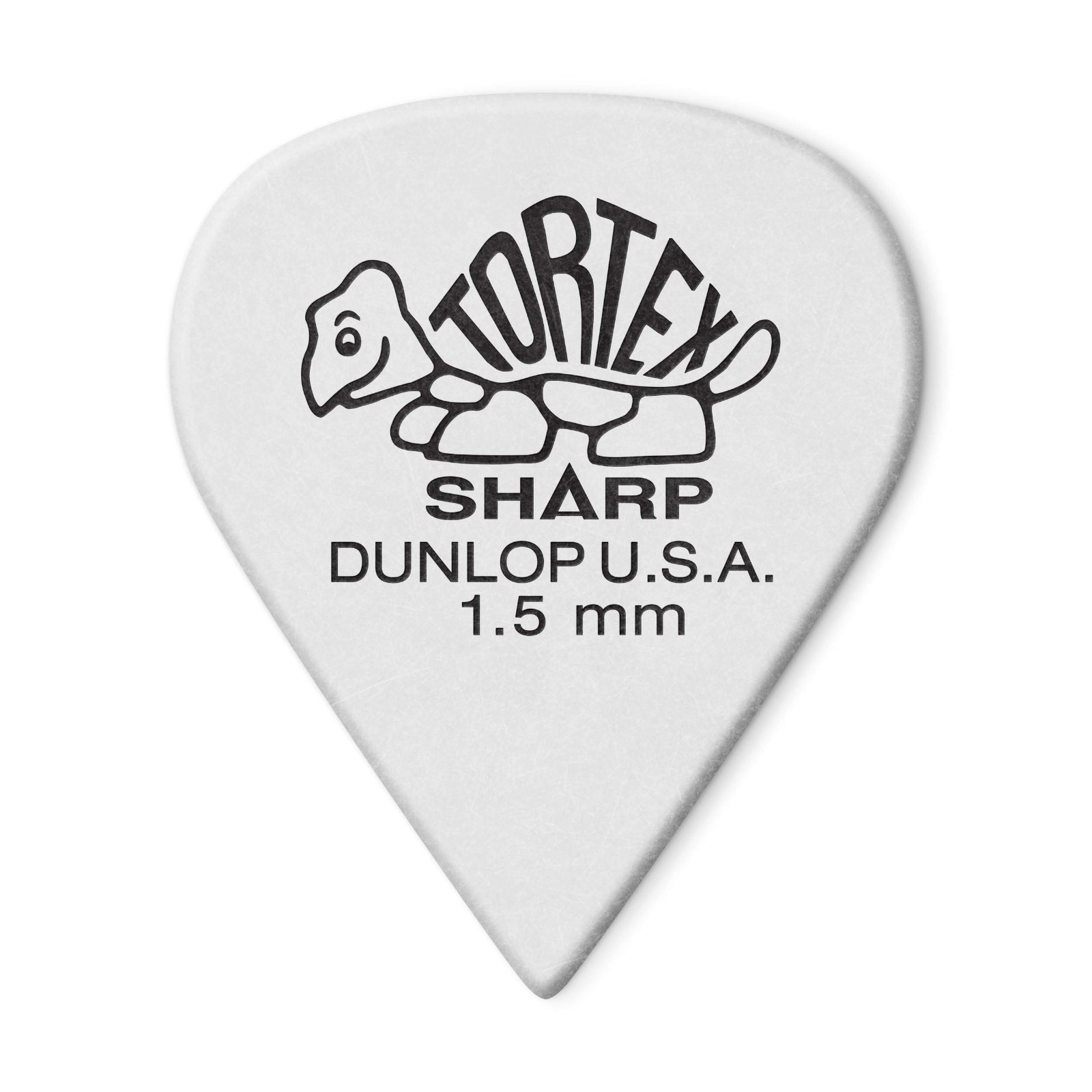 Dunlop Tortex Sharp Guitar Picks 412 White 1.5 mm 3 Pack