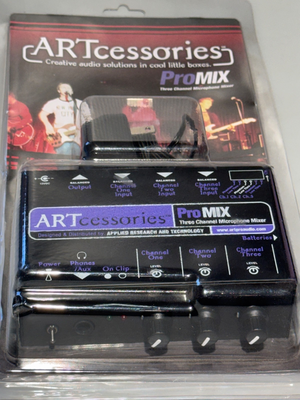Art Artcessories Pro Mix Three Channel Microphone Mixer