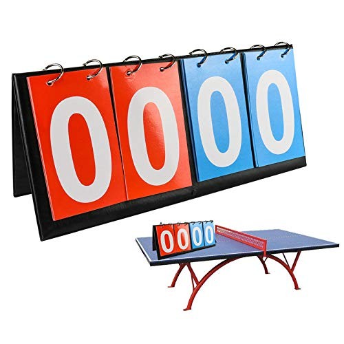 4-Digital Portable Table Top Multi Sports Scoreboard Flipper 0-99 Display