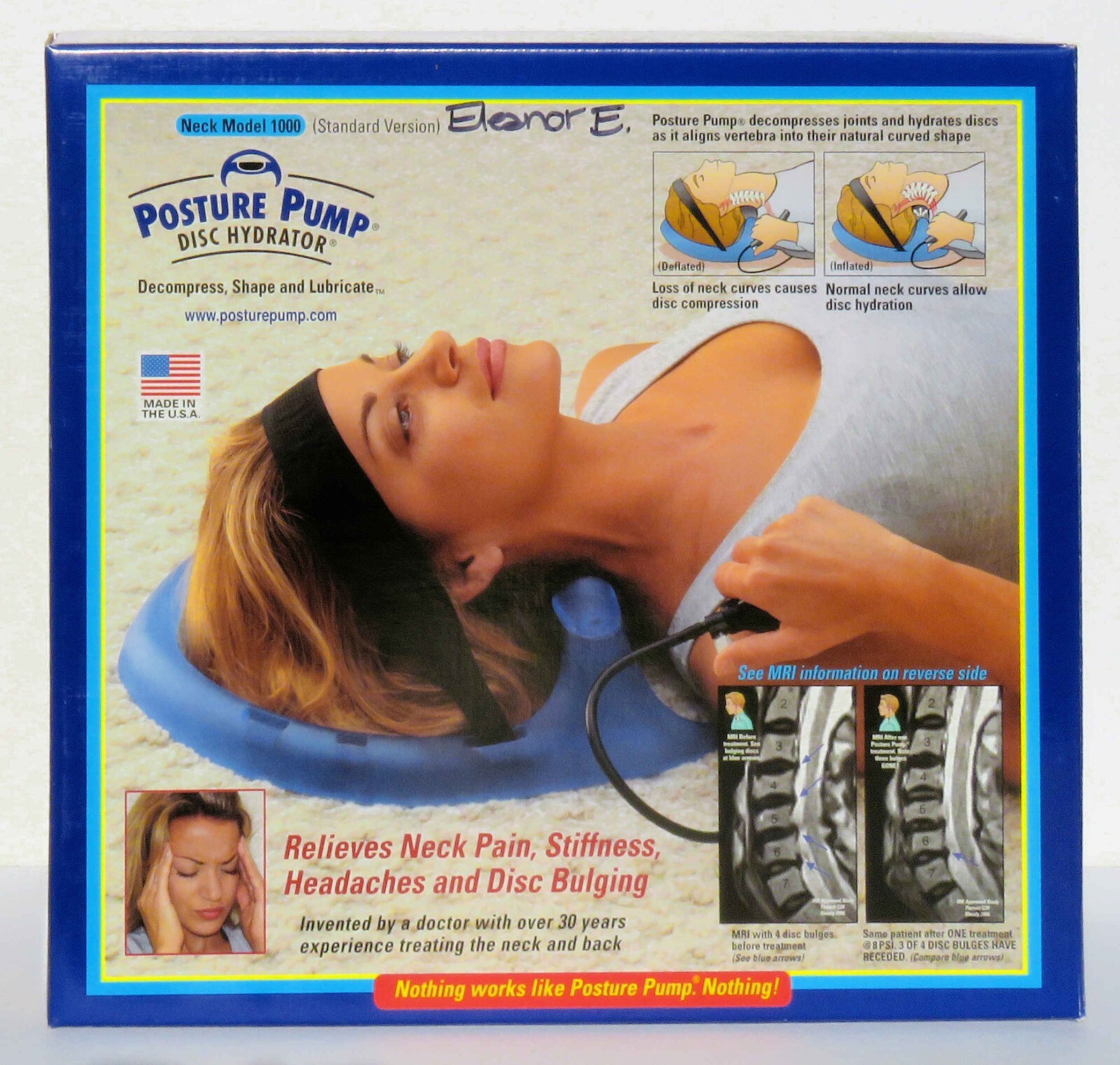 Posture Pro Pump for Neck & Disc Alignment Model 1000 - used
