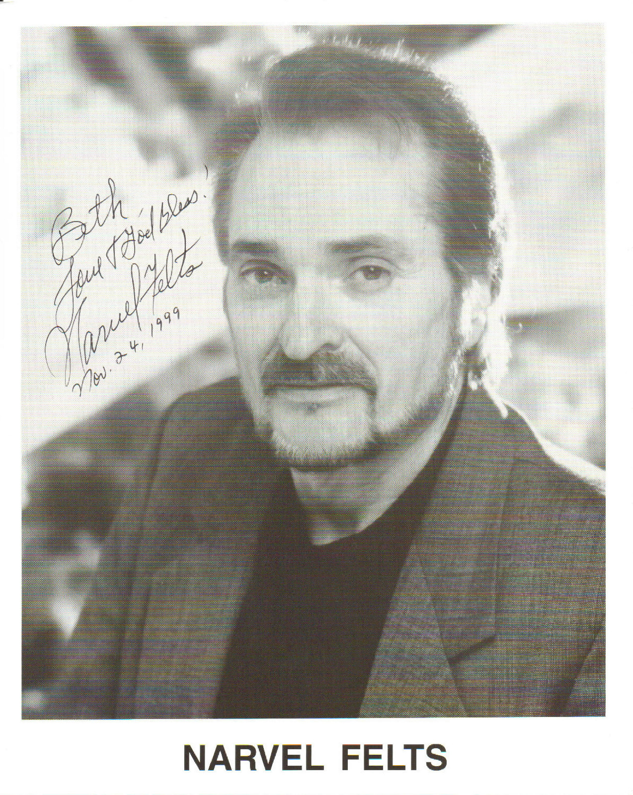 NARVEL FELTS - Country Singer - Reconsider Me - Autograph Photo