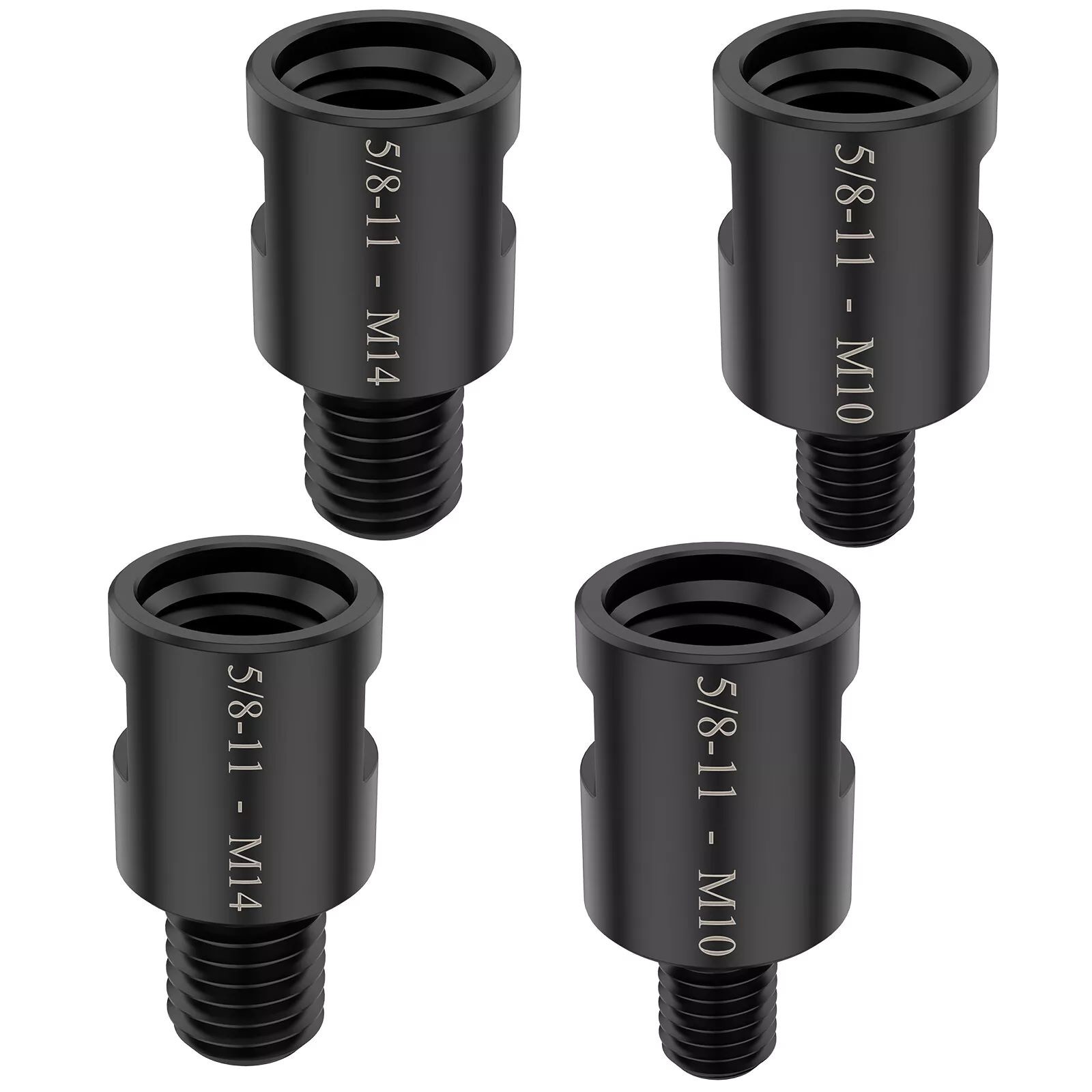 4x Adapter 5/8" 11 Female to M10/M14 Male  for Angle Grinder Electric Drill