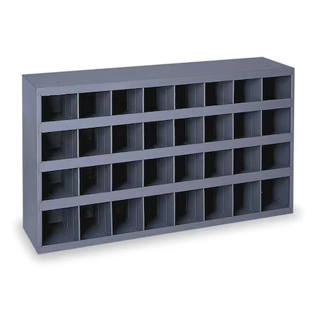 Durham Mfg 344-95 Pigeonhole Bin Unit, 33.75 In W X 8.5 In D X 19.25 In H, 32