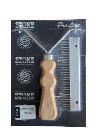 Heavy Duty COARSE Fur Comb by Stone Mfg Fur Handling Fur Care Skinning Fleshing
