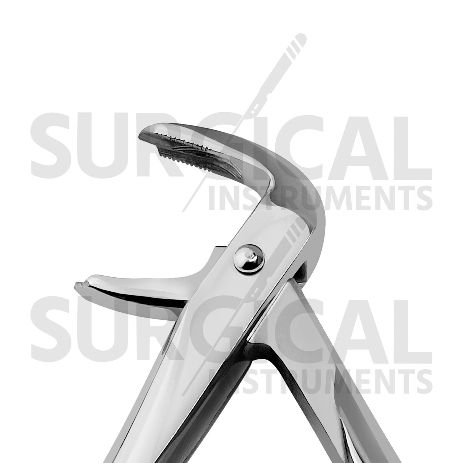 Heavy Duty Extraction Forceps #F4 Gold Hollow Python Grip Handle German Grade