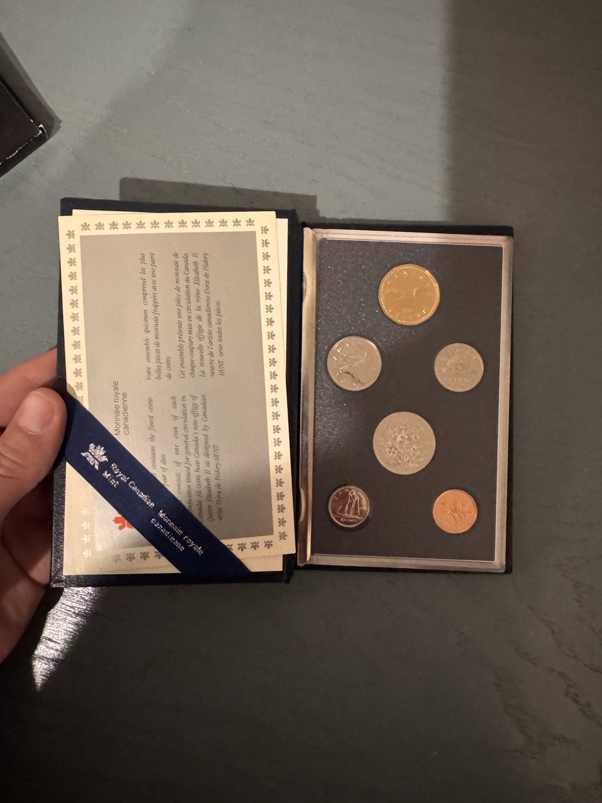 1990 Canada Royal Canadian Mint Proof Set 6 Coin RCM Original Case Complete Set