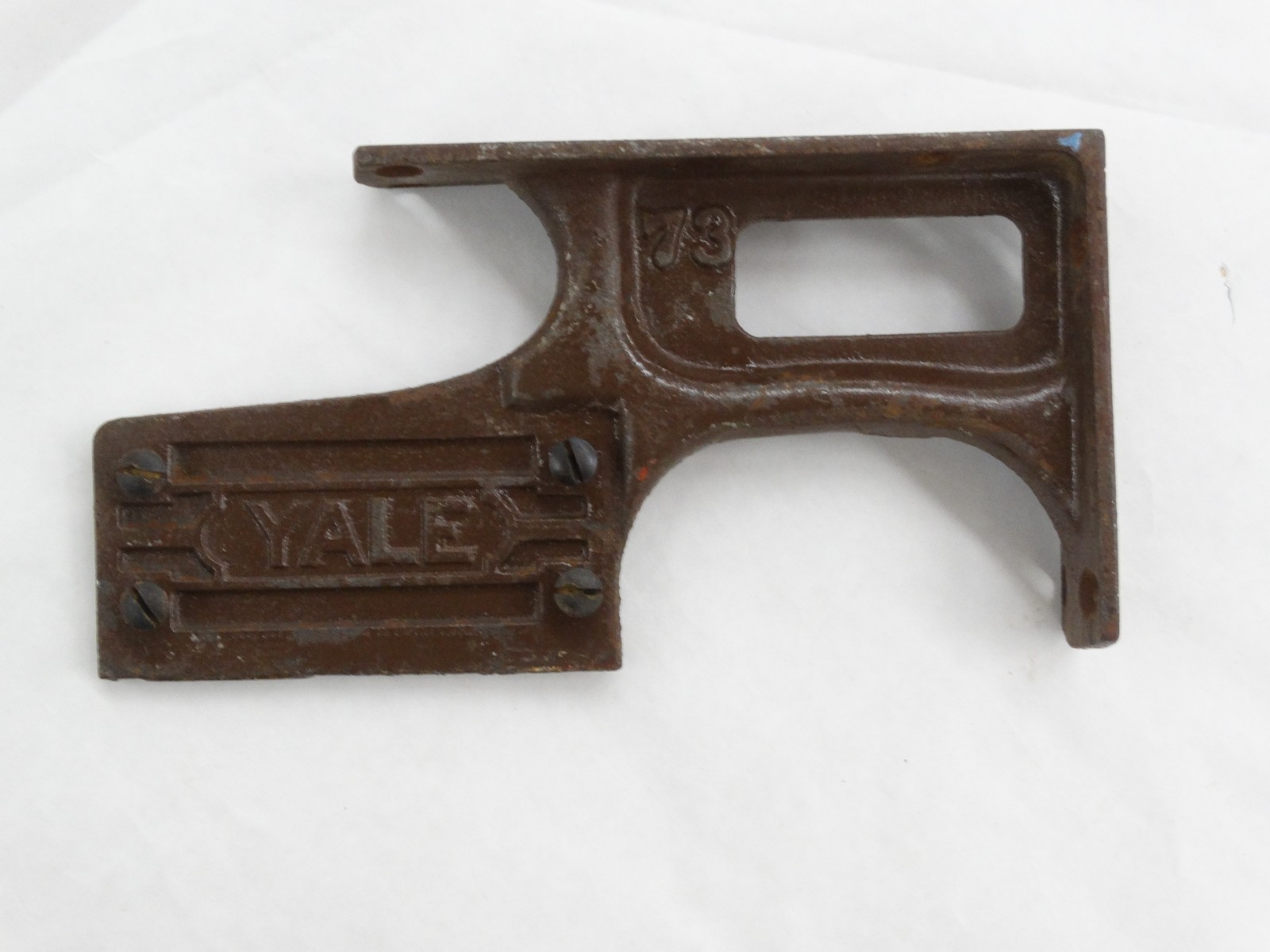Very Clean Used Yale # 73 Cast Iron Door Closer Bracket