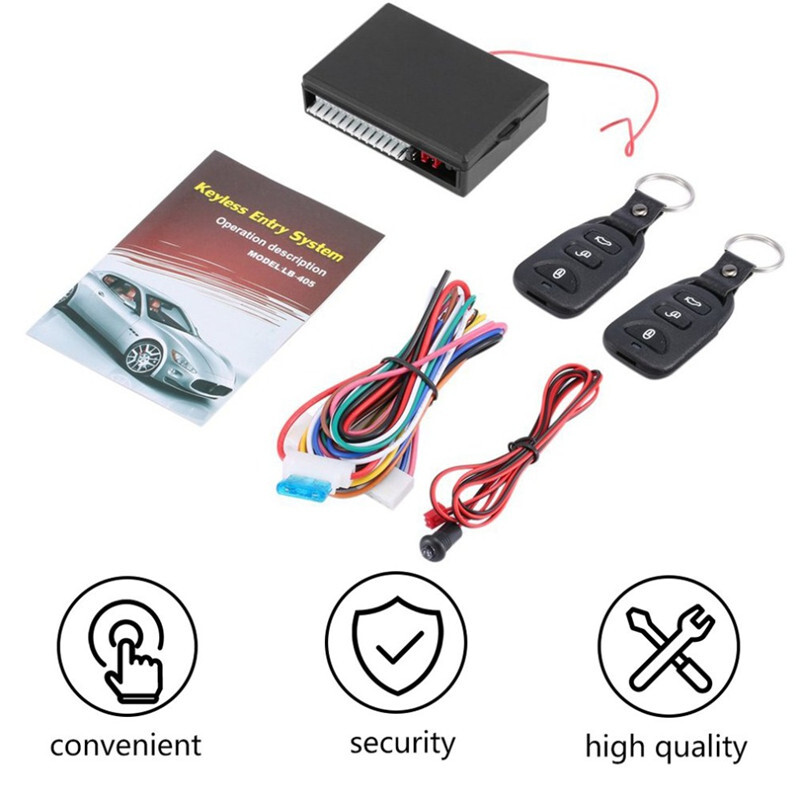 Car Remote Central Door Lock Keyless System Automatic Central Locking 2 Remote