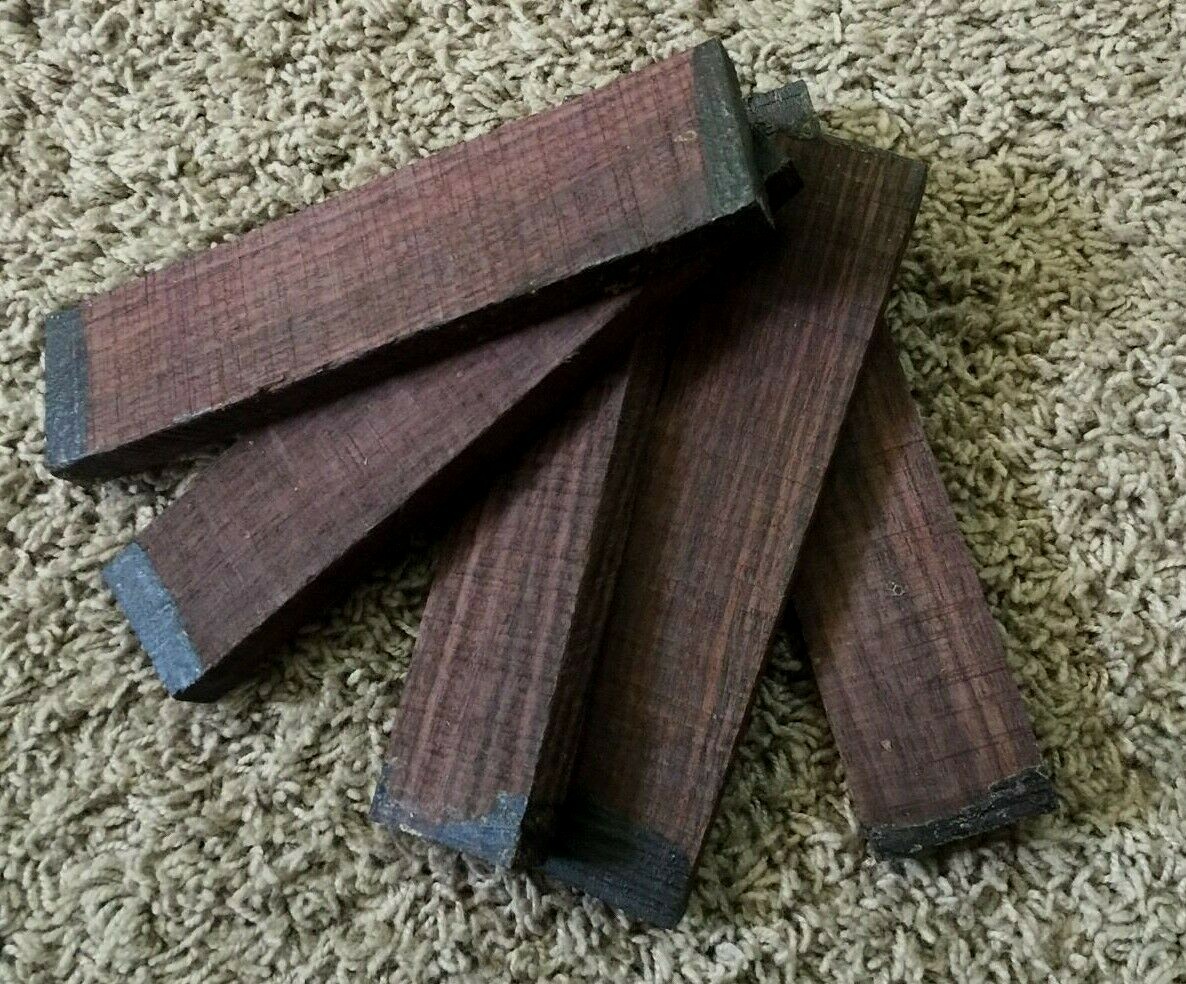 5 Pcs, East Indian Rosewood Guitar Bridge Blanks 7x2x7/16 Tonewood-Free Shipping