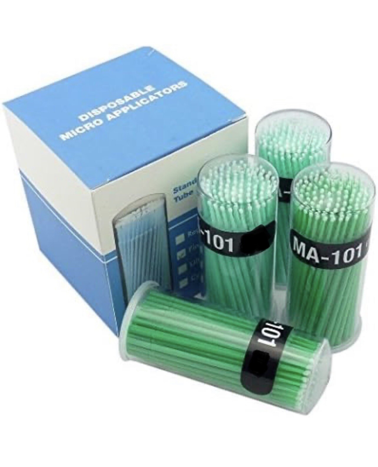 800 Pcs Dental Micro Applicator Tips Regular Size 2mm Green USA Fast Shipping
