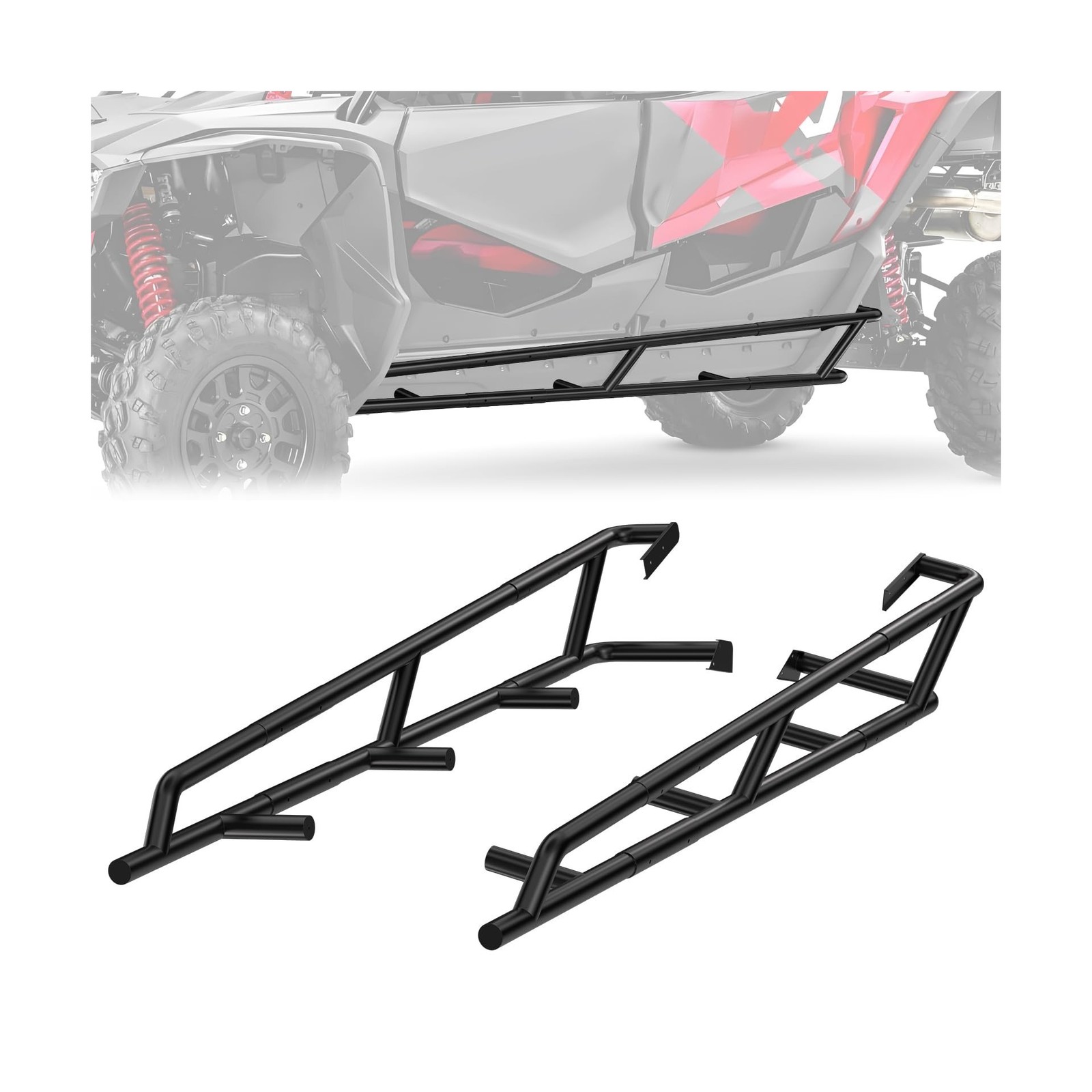 Nerf Bars Rock Sliders for Honda Talon 1000, Heavy Duty Combined Side Bumper,...