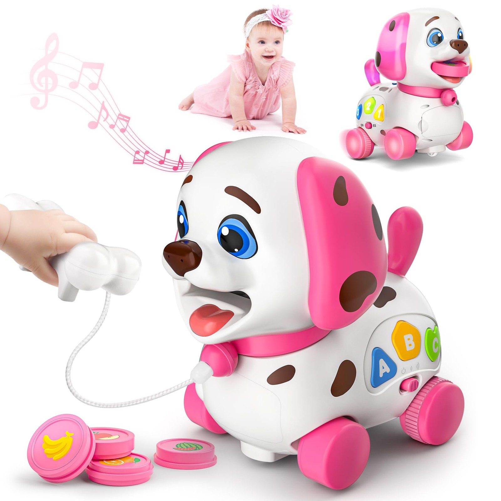 Musical Baby Toys 6-18 Months: Bilingual Puppy for 1-Year-Old Girls & Boys Gift