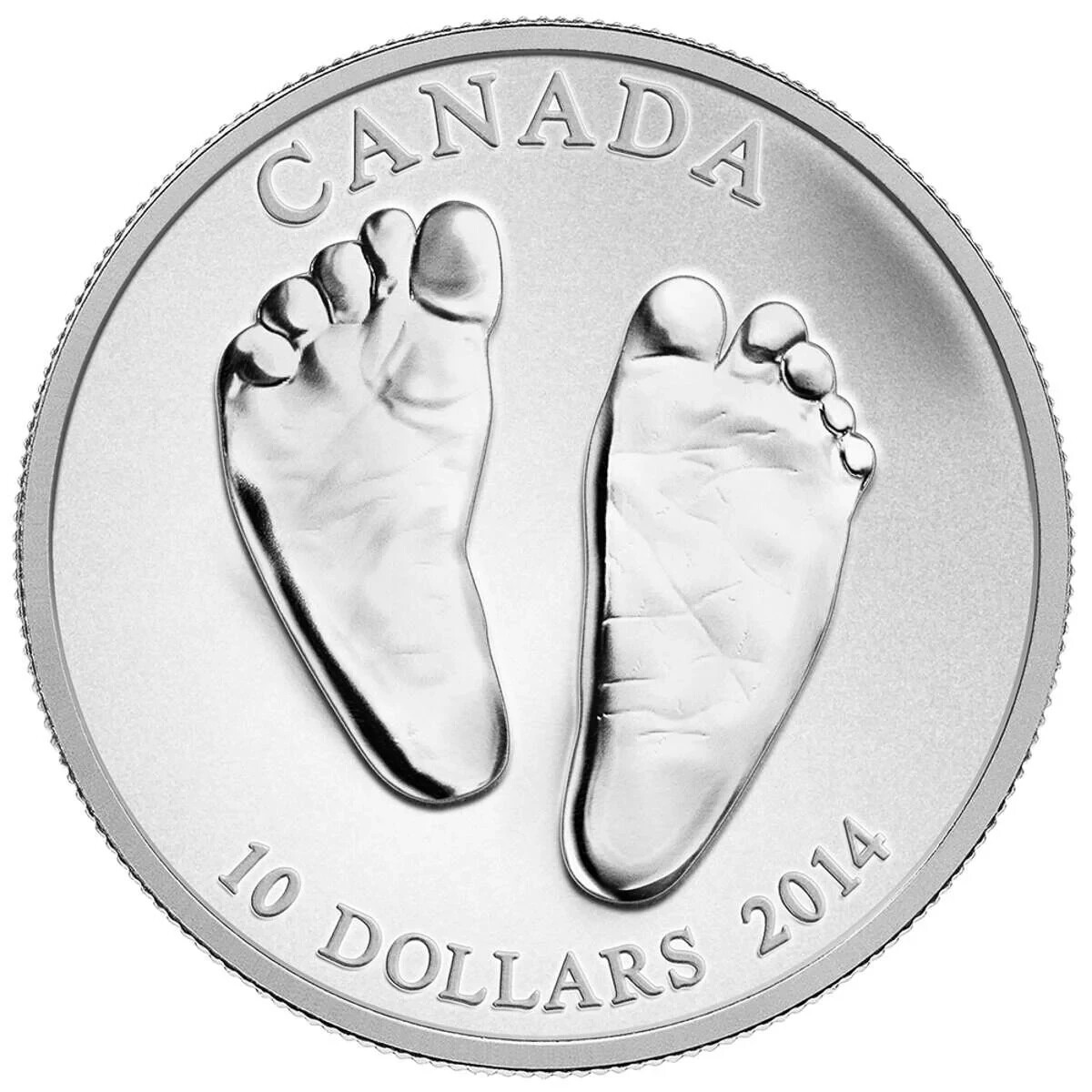 2014 Canada $10 Welcome to the World - Pure Silver Coin - Scarce issue date
