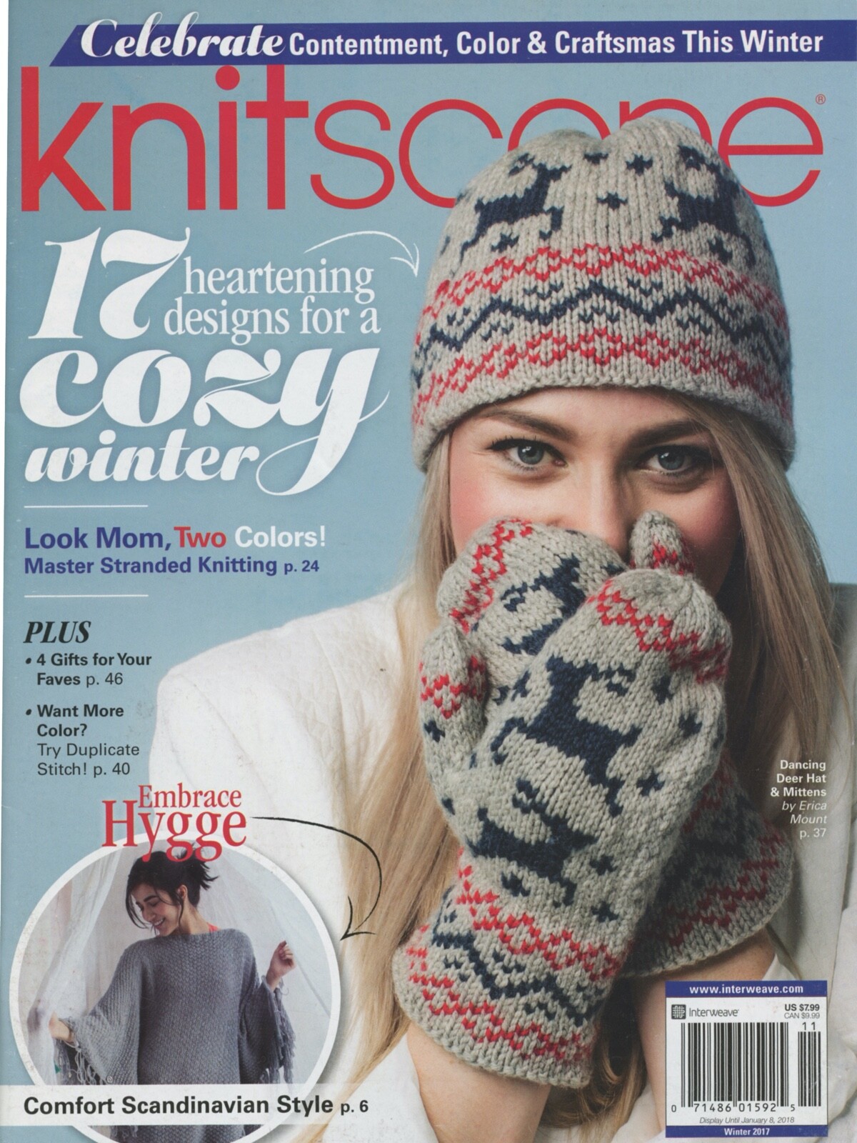 Knitscene Winter 2017 - Interweave Knitting Pattern Magazine - 17 Designs