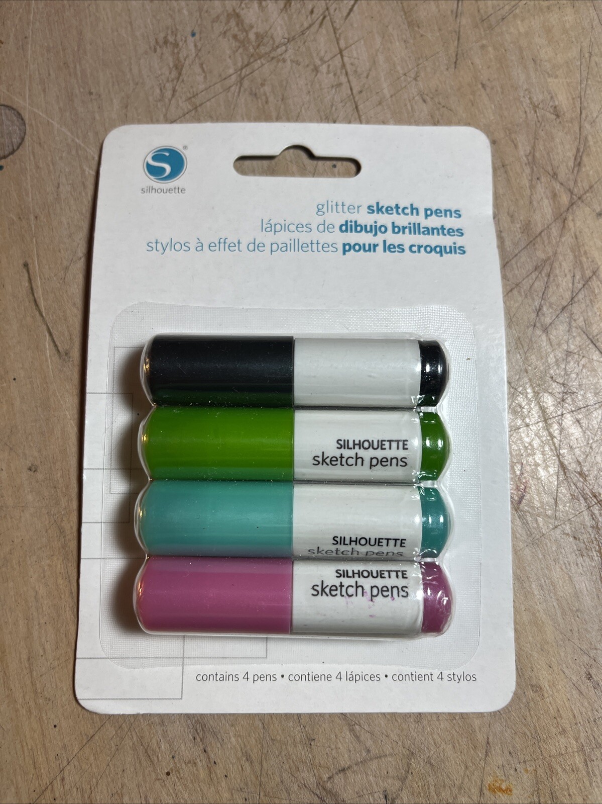 Silhouette Sketch Pens 4 Pack Glitter SILH-PEN-GL-3T
