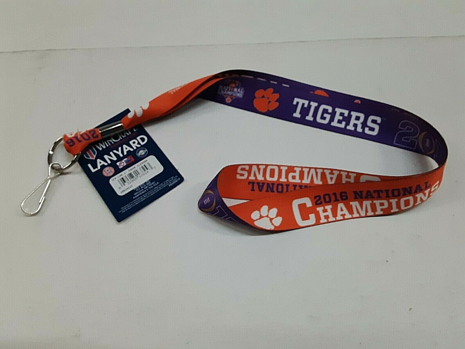 Clemson Tigers NCAA 2016 National Championship Lanyard