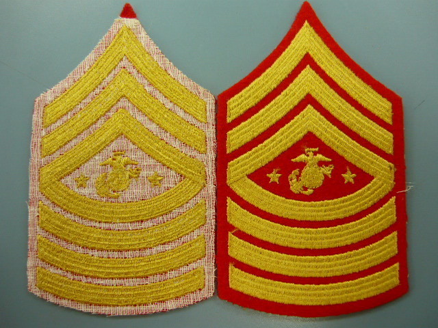 USMC Marine Corps Female Enlisted Rank Chevron E-9