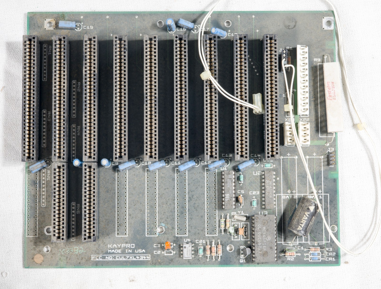 Vintage Kaypro 16 bit  motherboard backplane  mbdB11