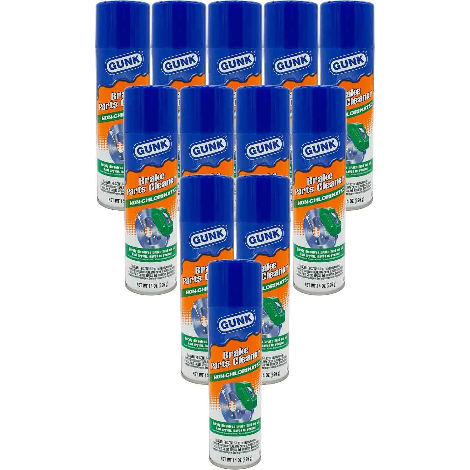 Gunk M705 Non-Chlorinated Brake Parts Cleaner - 14oz Pack of 12