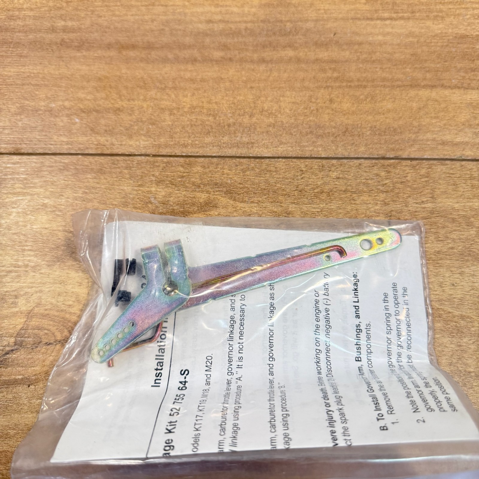 New KOHLER OEM NOS CARBURETOR LINKAGE KIT / 52-755-64-S