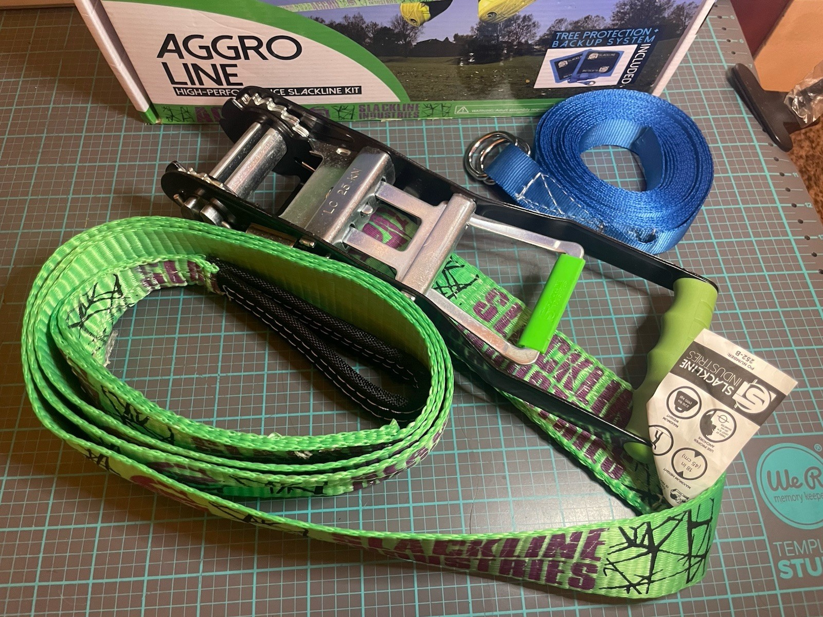 Slack Line Industries Aggro Line High-Performance Slackline Kit Incomplete