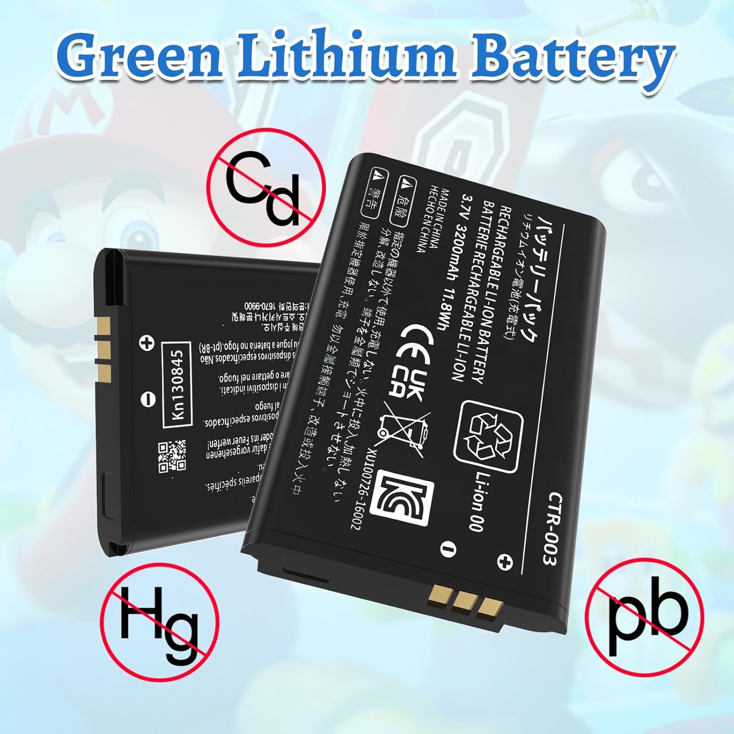 3DS Battery Pack [3200mAh] (2025 New Upgraded),CTR-003 Compatible...