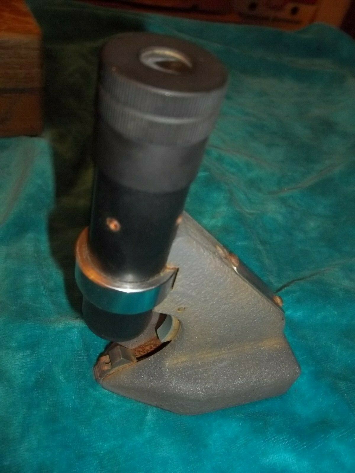 Vintage Moran Instruments Microscope in original wood box