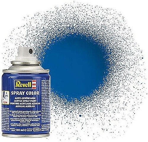 Revell-Germany 100ml Acrylic Blue Gloss Spray - Hobby and Model Acrylic Paint