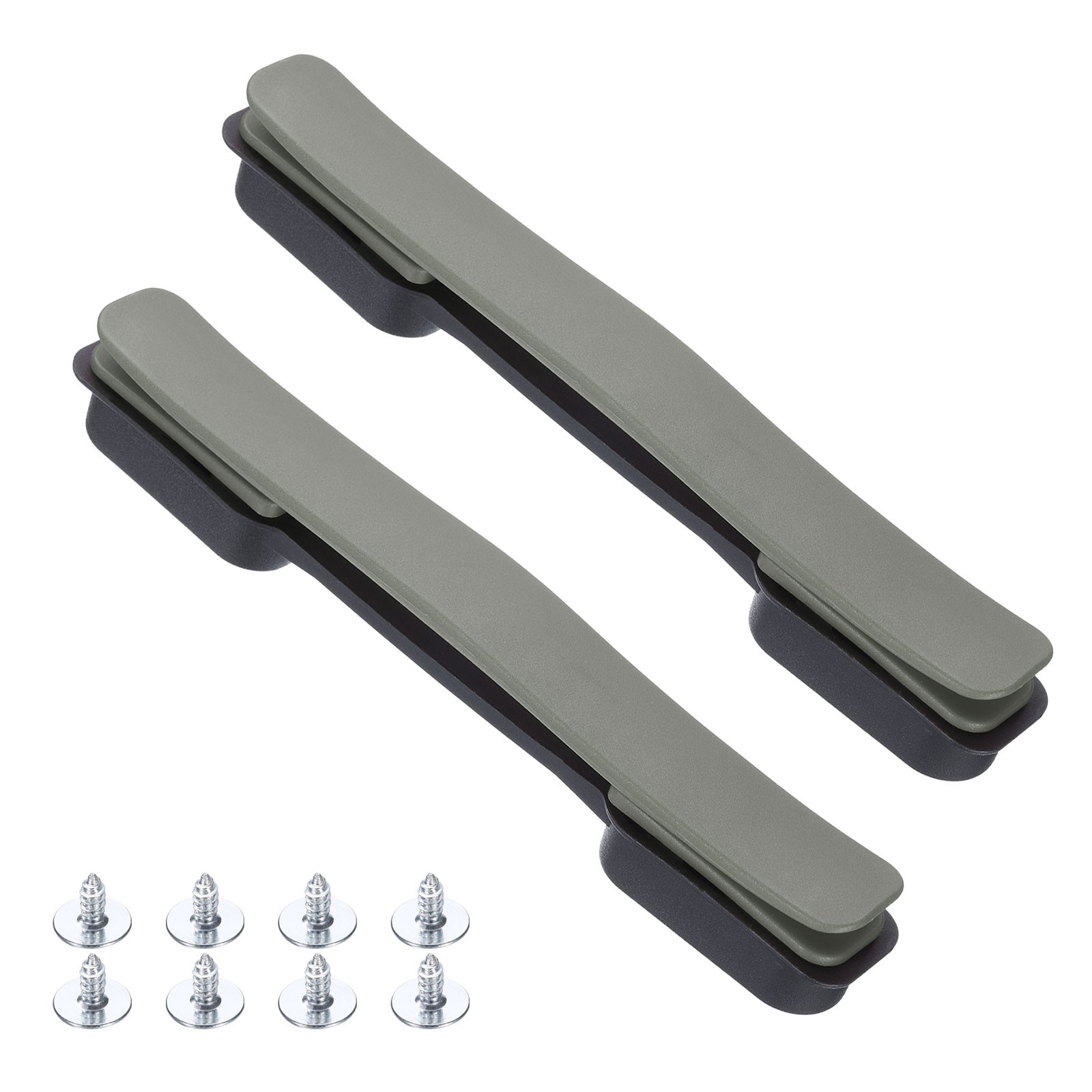 2 Pcs Luggage Handle Replacement with Screw 8.5 Inch Handle, Titanium Silver