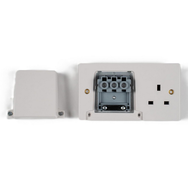 Stanic Duo Dual Cooker Connection Unit 45A with 13A Socket