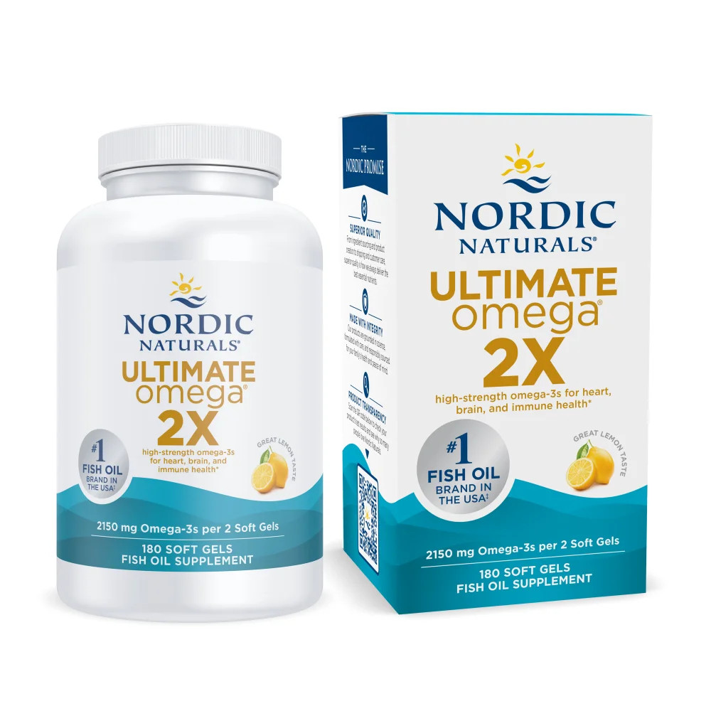 Nordic Naturals Ultimate Omega 2X-Omega for Heart, Brain & Immune Health 180 Ct
