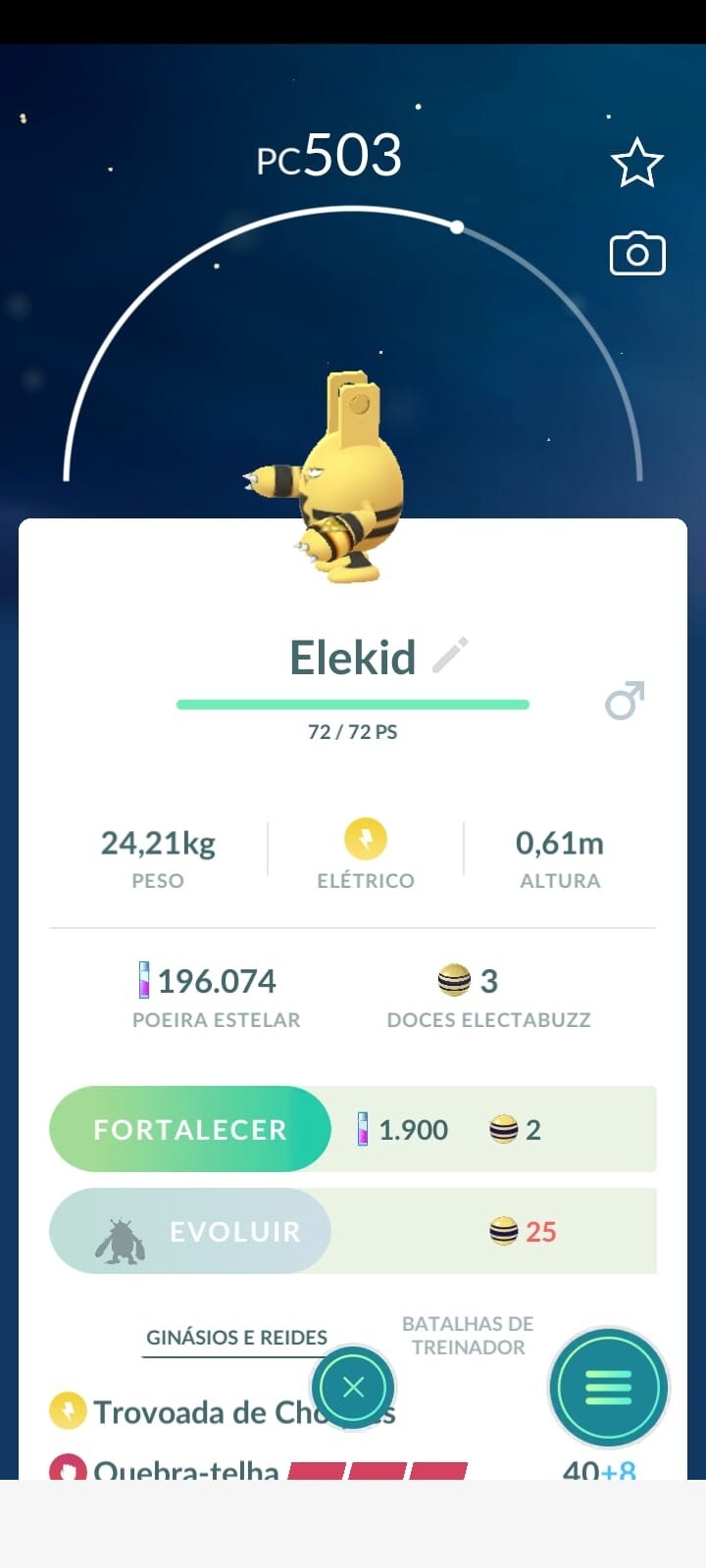 Elekid ( Spark-themed accessory  ) Pokemon Go