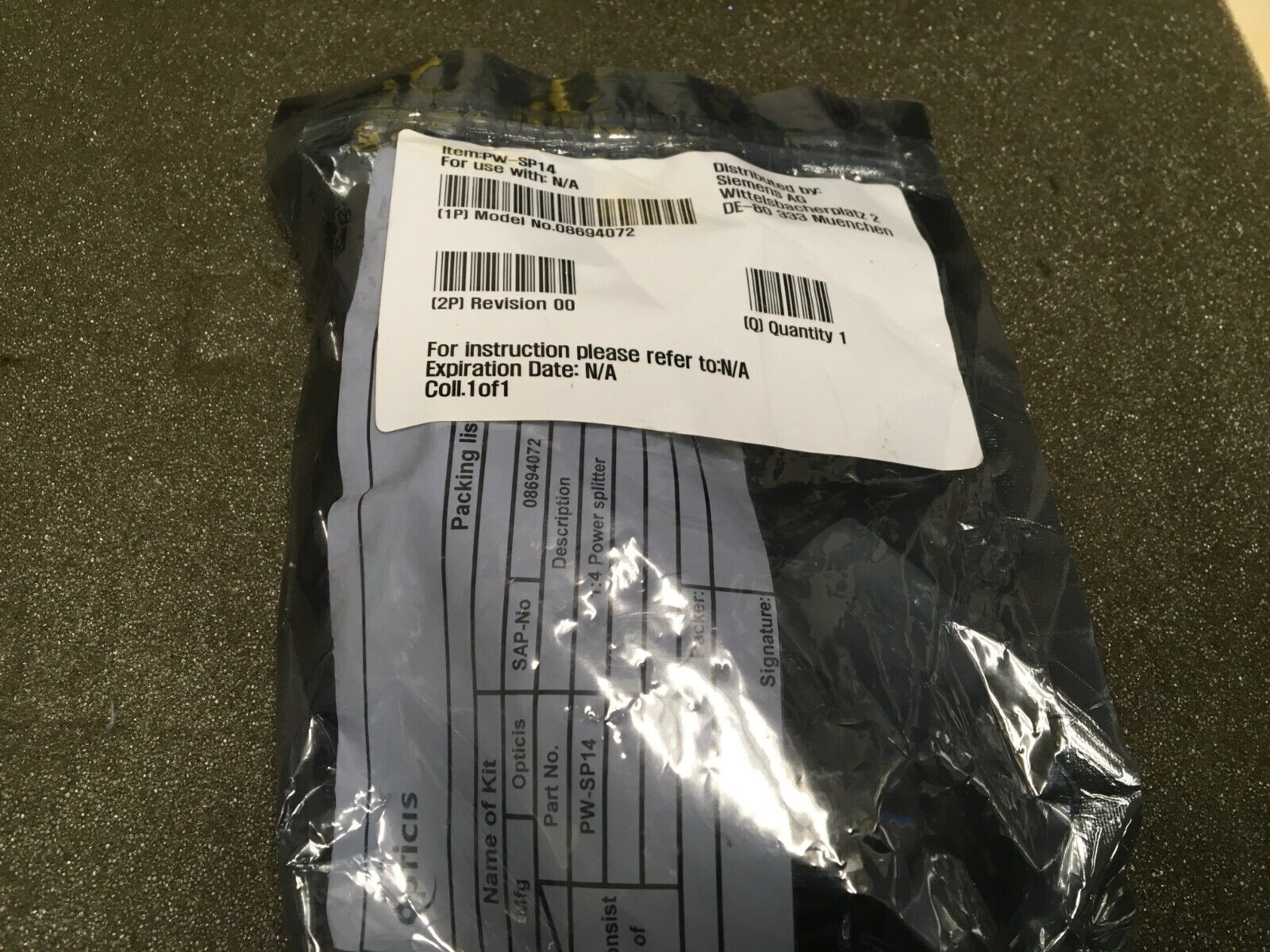 Siemens PW-SP14 / 08694072 Cable PW-SP14