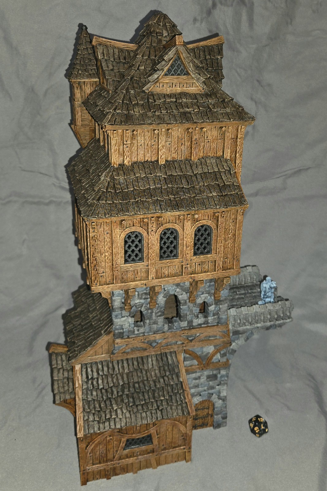 Pro Painted * Massive Multi Level Tower * Terrain RPG DnD Tabletop Scenery *