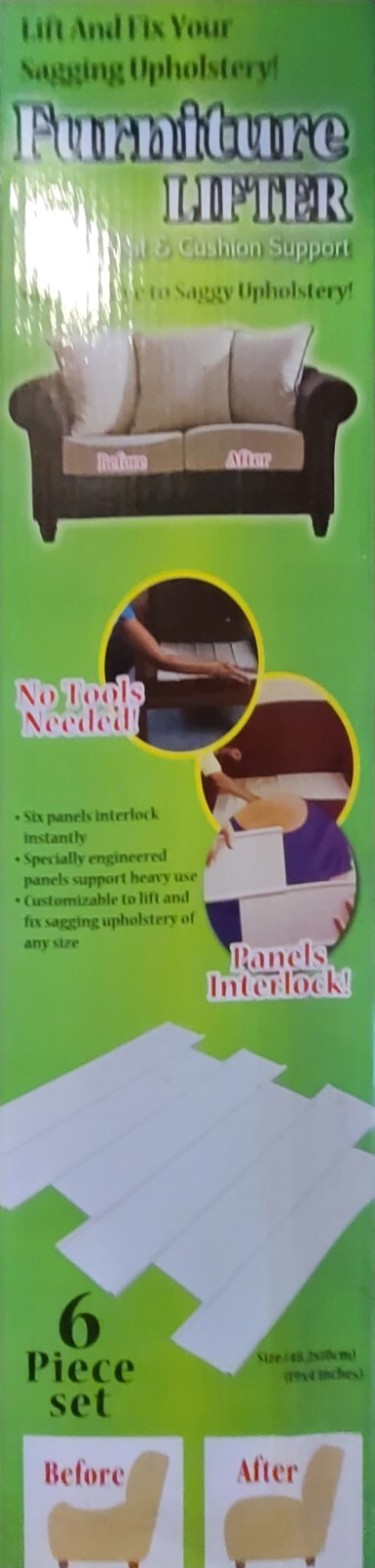 Furniture Lifter Seat & Cushion Support 6 Interlocking Panels Fix Revive Sagging